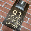 Picture of Custom Wooden Solar Light House Sign - Personalised Engraved Door Number Sign Plaque - LED Lit Numbers