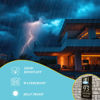 Picture of Custom Wooden Solar Light House Sign - Personalised Engraved Door Number Sign Plaque - LED Lit Numbers
