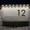 Picture of Custom House Sign with solar light - 3D Laser Acrylic Door Number Signs Plaque - Housewarming Gift