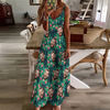 Picture of Custom Face Photo Hawaiian Style Red Flowers Long Dress & Shirts Family Matching Beach Party T-Shirts as Best Summer Holiday Gifts