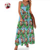 Picture of Custom Photo Face Hawaiian Set for Family - Long Dress and Shirt Family Matching - Beach Party Shirts as Best Summer Holiday Gifts