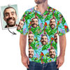 Picture of Custom Photo Face Hawaiian Set for Family - Long Dress and Shirt Family Matching - Beach Party Shirts as Best Summer Holiday Gifts