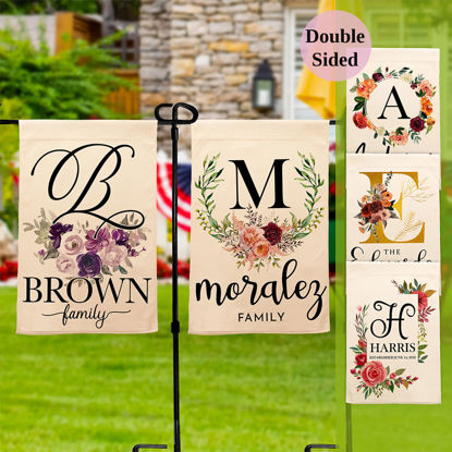 Picture of Custom Garden Flag - Personalized Flag With Name - Custom Family Garden Flag