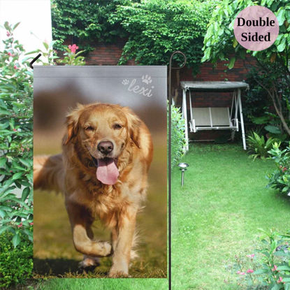 Picture of Custom Photo Garden Flag - Personalized Garden Flag - Custom Pet Flag
