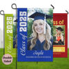 Picture of Custom Graduation Garden Flag with Photo - Personalized Garden Flag to Celebrate Graduation