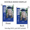 Picture of Custom Graduation Garden Flag with Photo - Personalized Garden Flag to Celebrate Graduation
