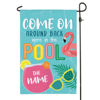 Picture of Custom Summer Pool Flag - Personalized Garden Flag for Summer Season