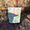 Picture of Custom Preppy Bow Wreath Garden Flag - Personalized Porch Flag with Family Name