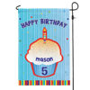 Picture of Birthday party Sign Garden Flag - Custom Birthday Party Flag with Kids Name