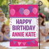 Picture of Birthday Party Sign Garden Flag - Custom Birthday Party Flag with Kids Name - Celebrate Birthday