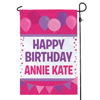 Picture of Birthday Party Sign Garden Flag - Custom Birthday Party Flag with Kids Name - Celebrate Birthday