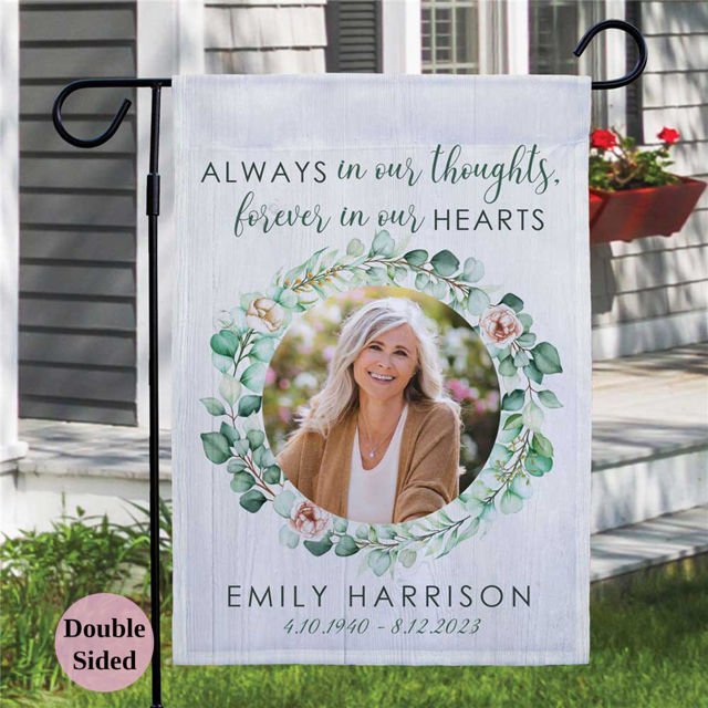Picture of Memorial Garden Flag - Custom Photo Memorial Flag - Custom Photo Garden Flag