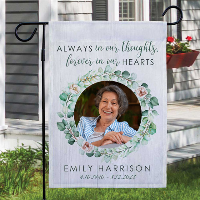 Picture of Memorial Garden Flag - Custom Photo Memorial Flag - Custom Photo Garden Flag