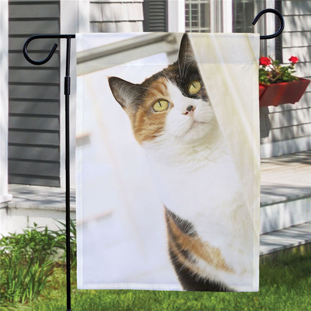 Picture of Custom Pet Photo Garden Flag - Personalized Garden Flag - Custom Pet Flag