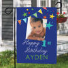 Picture of Birthday Party Sign Garden Flag - Custom Birthday Party Flag with Name - Let's Celebrat Birthday