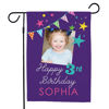 Picture of Birthday Party Sign Garden Flag - Custom Birthday Party Flag with Name - Let's Celebrat Birthday