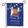 Picture of Birthday Party Sign Garden Flag - Custom Birthday Party Flag with Name - Let's Celebrat Birthday