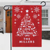 Picture of Personalized We Woof You A Merry Christmas Garden Flag - Custom Holiday Dog Yard Sign - Festive Pet Christmas Decor - Funny Xmas Gift