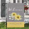 Picture of Personalized Sunflower Welcome Garden Flag - Custom Floral Yard Sign - Summer Outdoor Decor - Garden Welcome Flag - Housewarming Gift