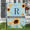 Picture of Personalized Sunflowers Garden Flag - Custom Floral Yard Sign - Summer Outdoor Decor - Bright Garden Welcome Flag - Housewarming Gift