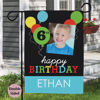 Picture of Let's Celebrate Birthday - Birthday Party Sign Garden Flag - Personalised Birthday Flag for Child