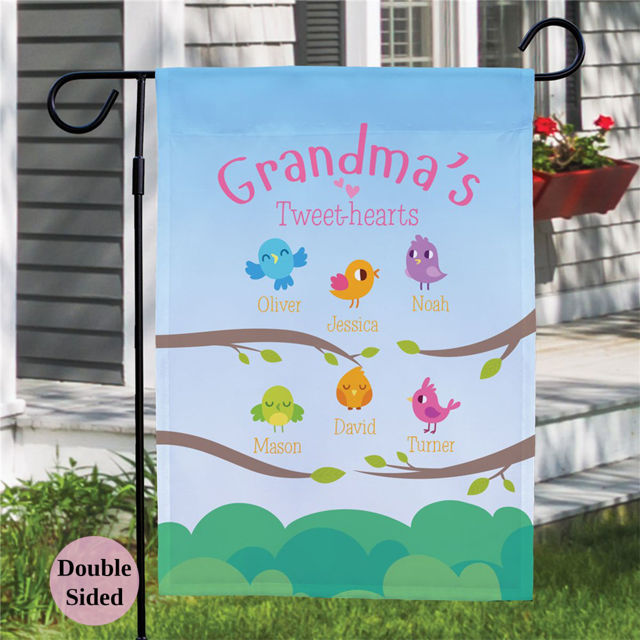 Picture of Grandma's Garden Flag - Custom Nana's Garden Flag with Kids Names - Mother's Day Gift