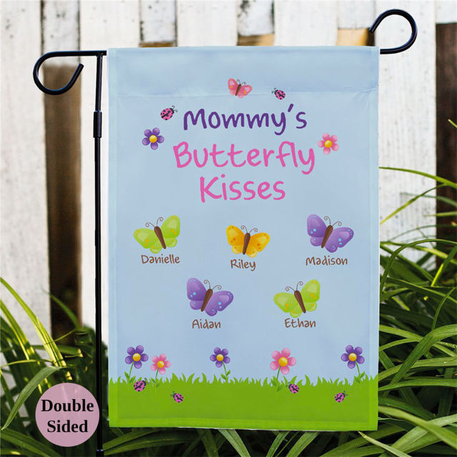 Picture of Mommy's Garden Flag - Custom Mum's Garden Flag with Kids Names - Mother's Day Gifts
