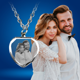 Picture of Personalized 2D or 3D Crystal Photo Necklace Gift in Heart