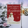 Picture of Christmas Garden Flag with Family Name - Personalized Christmas Outdoor Decor for Yard & Garden