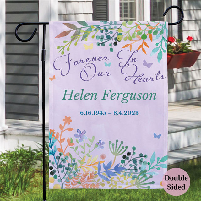 Picture of Custom Memorial Garden Flag - Personalized  Memorial Flag with Name
