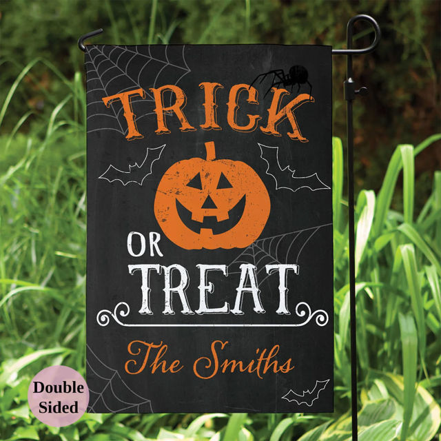 Picture of Hallowen Personalized Garden Flag - Outdoor Decor for Home or Garden