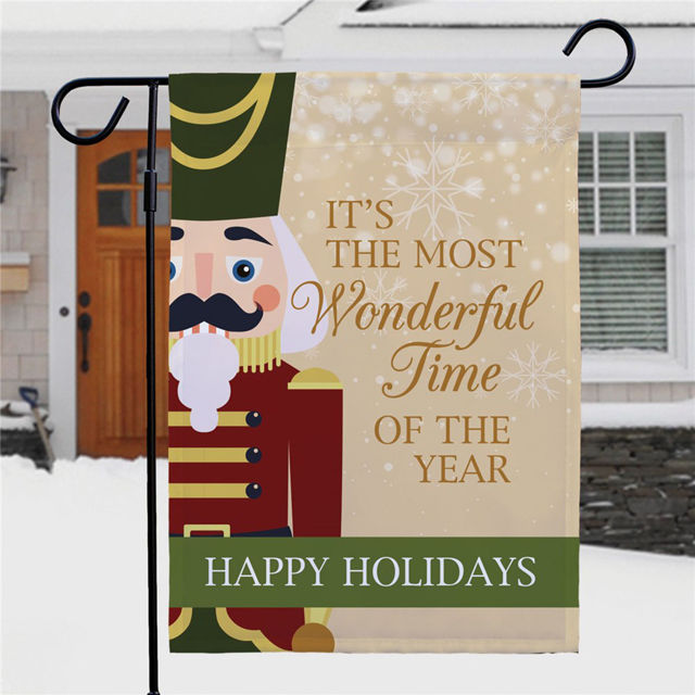 Picture of The Walnut Cracker - Custom Garden Flag with Texts - Personalized Outdoor Decor for Yard & Garden