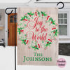 Picture of Christmas Garden Flag with Family Name – Personalized Holiday Outdoor Decor for Yard & Garden