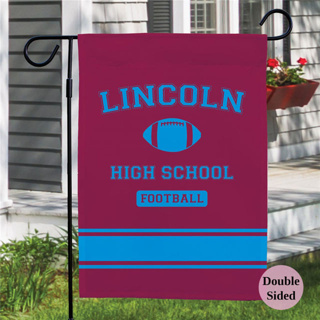 Picture of Personalized High School Sport Pride Garden Flag - Outdoor Decor for School Use or Garden