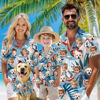 Picture of Custom Face Hawaiian Shirt for Family and Pets - Fig Pattern - Best Summer Hawaiian Shirt for Family