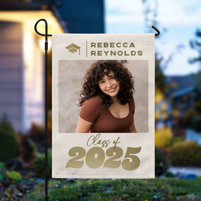 Picture of Golden Moments - Custom Photo Memorial Flag - Custom Photo Garden Flag