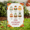Picture of Fall Birds - Custom Mum's Garden Flag with Kid Names - Mother's Day Gifts