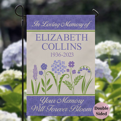 Picture of Custom Memorial Garden Flag - Personalized  Memorial Flag with Name