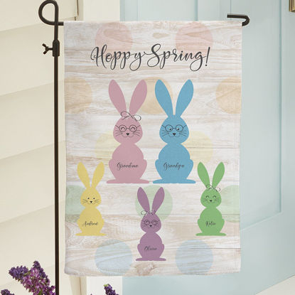 Picture of Love My Grandbunnies Garden Flag – Custom Outdoor Yard Flag, Summer Garden Decor