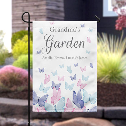 Picture of Fluttering Butterflies Garden Flag – Custom Summer Outdoor Yard Flag for Poolside Decor