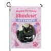 Picture of Birthday party Sign Garden Flag for Pets - Custom Photo Birthday Party Flag with Pet Name
