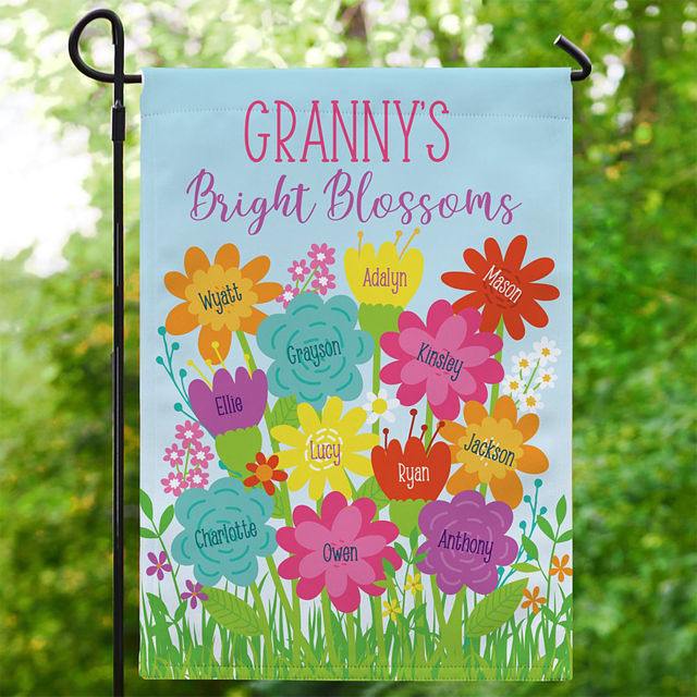 Picture of Grandma's Garden Flag - Custom Nana's Garden Flag with Kids Names - Mother's Day Gift