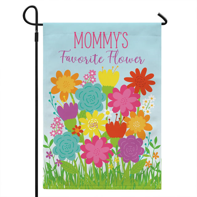 Picture of Grandma's Garden Flag - Custom Nana's Garden Flag with Kids Names - Mother's Day Gift