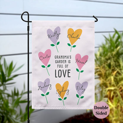 Picture of Grandma's Garden Flag - Custom Nana's Garden Flag with Kids Names - Mother's Day Gifts