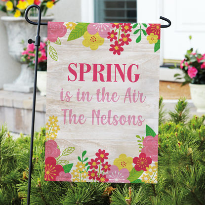 Picture of Blooming Flowers Garden Flag - Custom Outdoor Yard Sign - Bright Seasonal Decor - Pool Party Decoration - Welcome Garden Flag