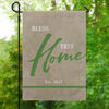 Picture of Our Home is Blessed  Garden Flag - Custom Outdoor Yard Sign - Rustic Garden Decor - Family Name House Flag - Porch Decoration