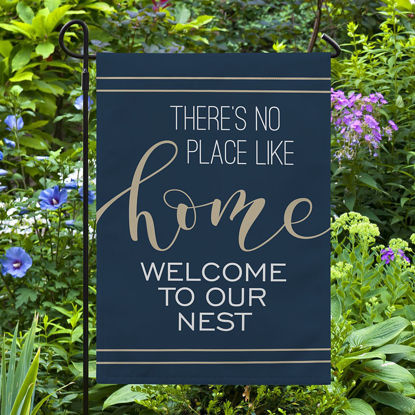 Picture of No Place Like Home Garden Flag - Custom Law Enforcement Yard Sign - Police Tribute Outdoor Decor - Appreciation Gift