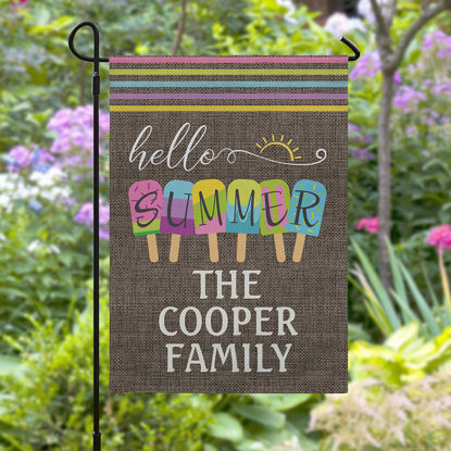 Picture of Sweet Summer Garden Flag - Custom Holiday Yard Sign - Christmas Outdoor Decor - Festive Seasonal Decoration