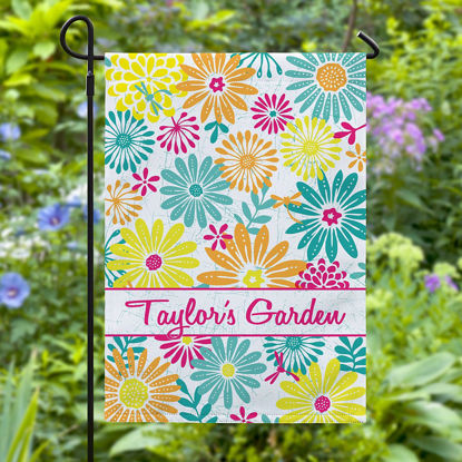 Picture of Personalized There Is No Place Like Home Garden Flag - Custom Welcome Yard Sign - Housewarming Outdoor Decor - Family Name Garden Flag