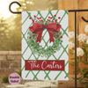 Picture of Christmas Garden Flag with Family Name - Personalized Christmas Outdoor Decor for Yard & Garden